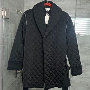 NEW gorgeous Black Quilted Puffer Coat and Vest